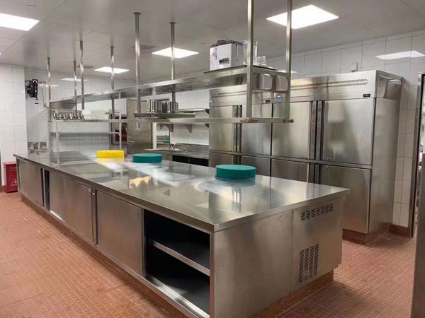 某企業(yè)職工餐廳廚房設(shè)備施工展示