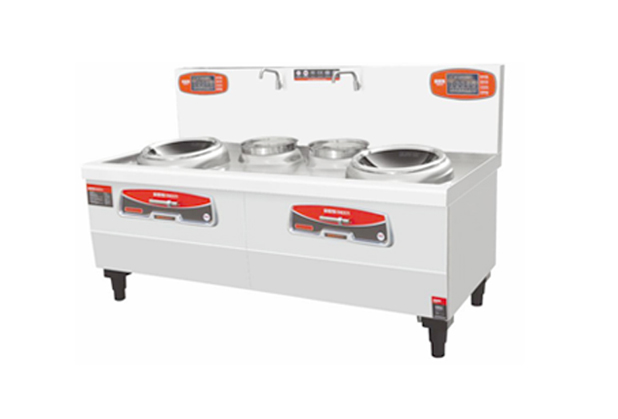 綠磁雙炒雙尾炒爐-JBX007